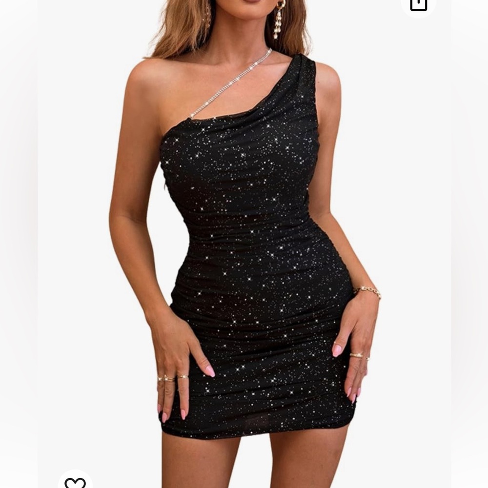 Sexy Off Shoulder Bodycon Chain Pencil Dress Skinny